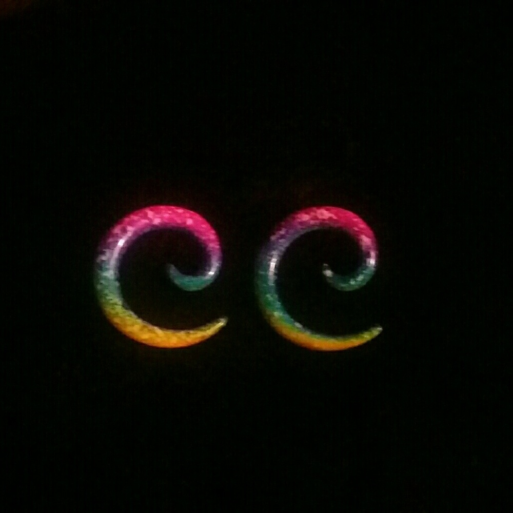 Tye Dye Spiral Gauges Size 2